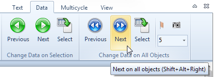 Figure T29.47 Changing data on all objects to the next iteration in the Data List