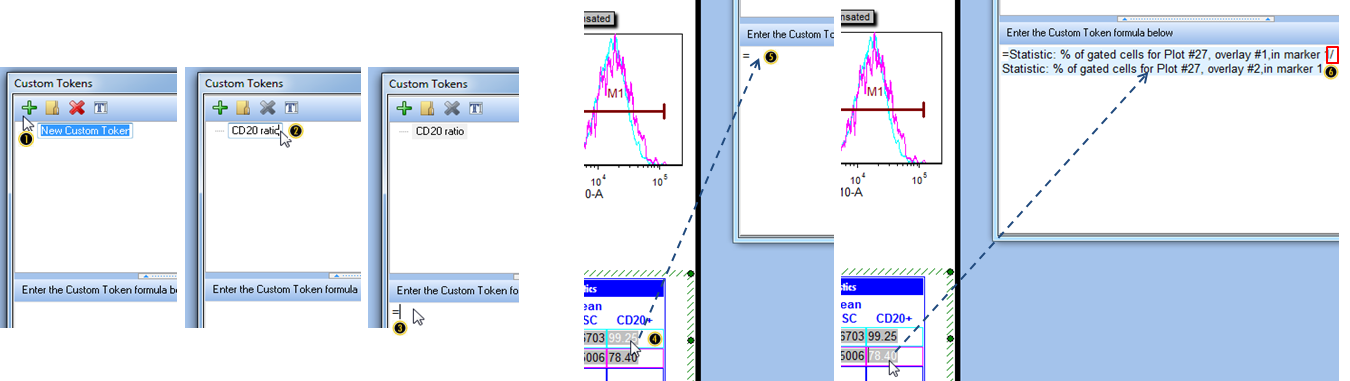 Figure T29.35  Defining a new custom token as a ratio between two regular statistical tokens