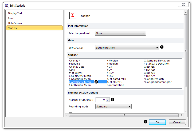 Figure T29.33  Selecting a gate-derived statistical token