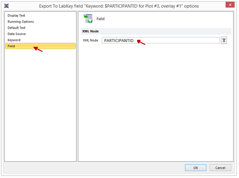 Figure T9.46 Entering text into the XML node field
