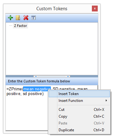 Figure T18.36b - Insert Token option