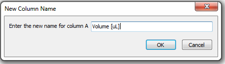 Figure T17.26  New Column Name Dialog
