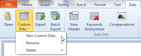 Figure T15.4  New Custom Data Command