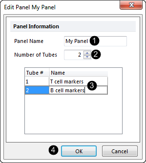 Figure T10.3  Setting up a Panel using the Add Panel Dialog