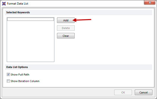 Figure T10.9  Format File List Dialog