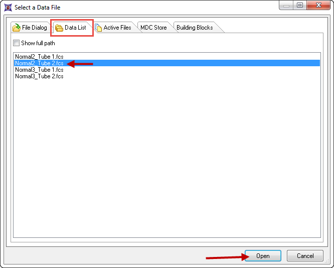 Figure T10.29 - Selecting a Data File for Overlay