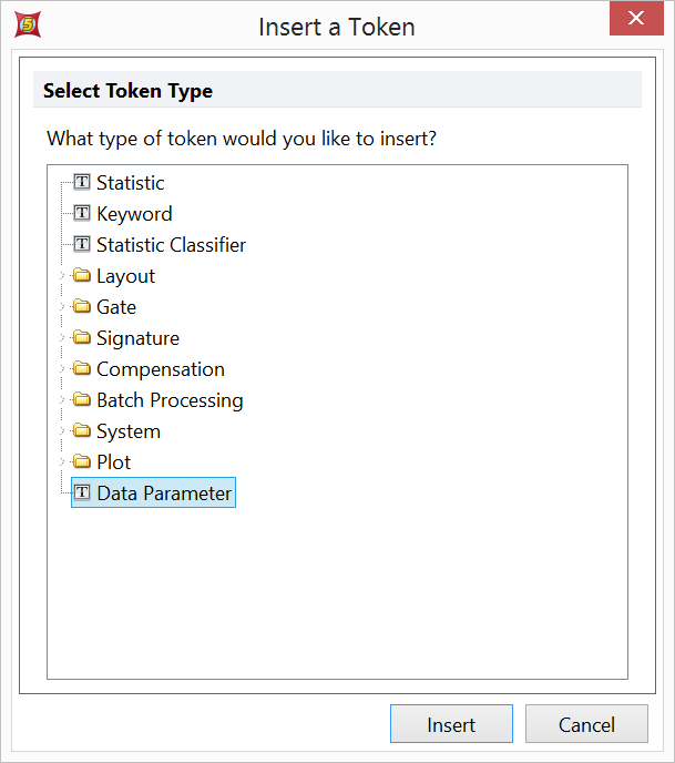 Figure 19.22 Data Parameter Tokens