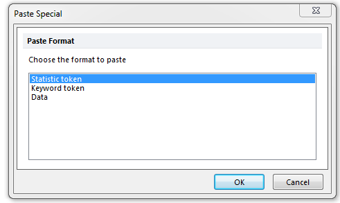 Figure T15.17  Paste Special Dialog