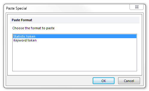 Figure 19.2  Paste Special dialog
