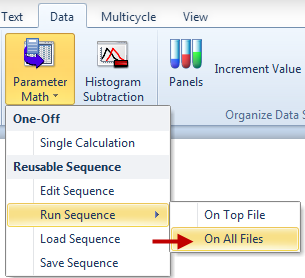 Figure T21.5  Applying the Parameter Math Formula to All Files