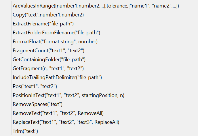 TextManipulationFunctions