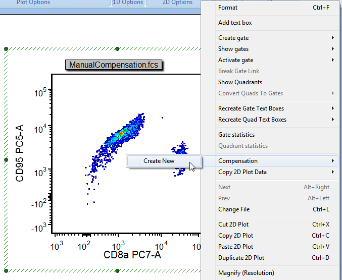 Figure T8.2  Selecting Create New Compensation