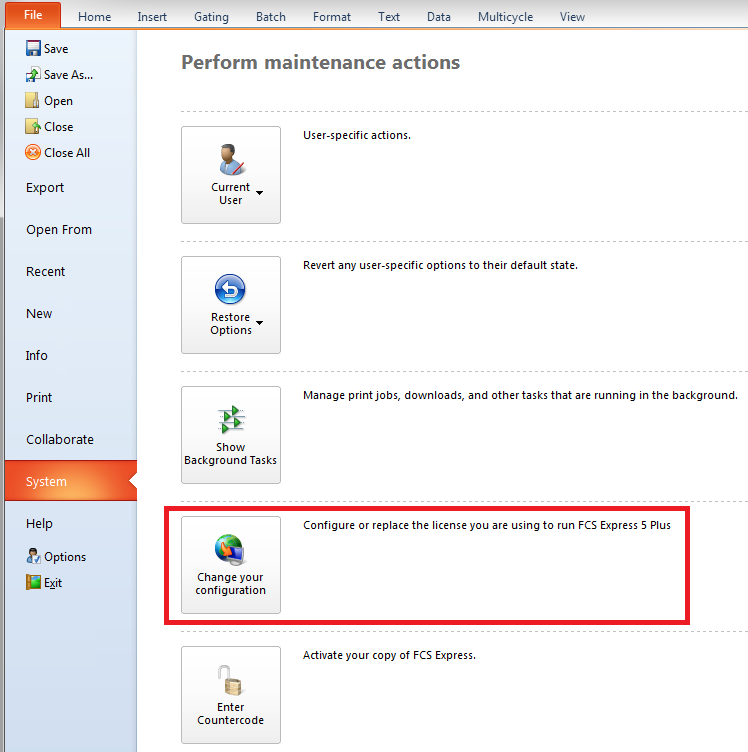 Figure 35.7  Upgrade FCS Express Reader