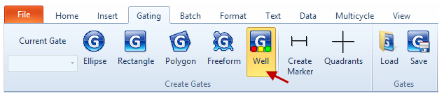 Figure T18.22  Selecting the Create Well Gate Command