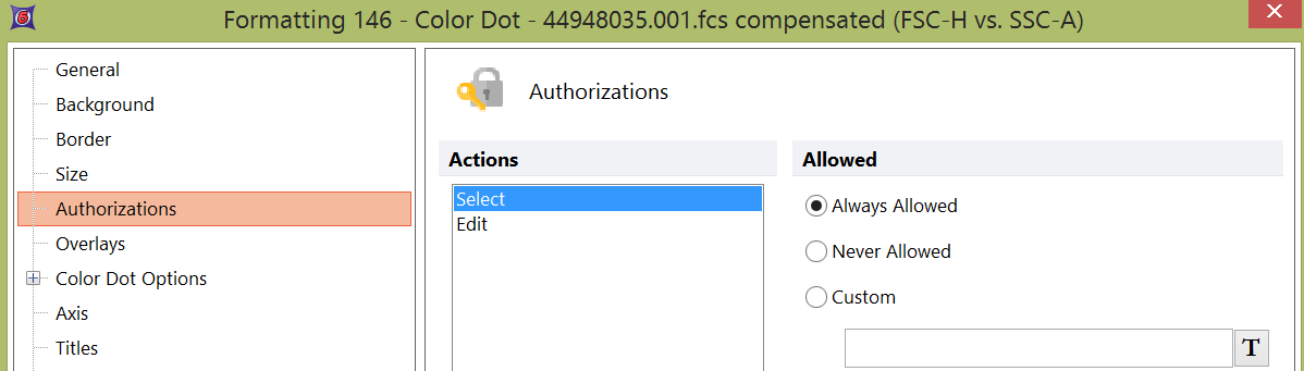 The Authorization feature. 