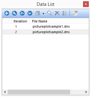 Figure T26.0 The Data List after file loading