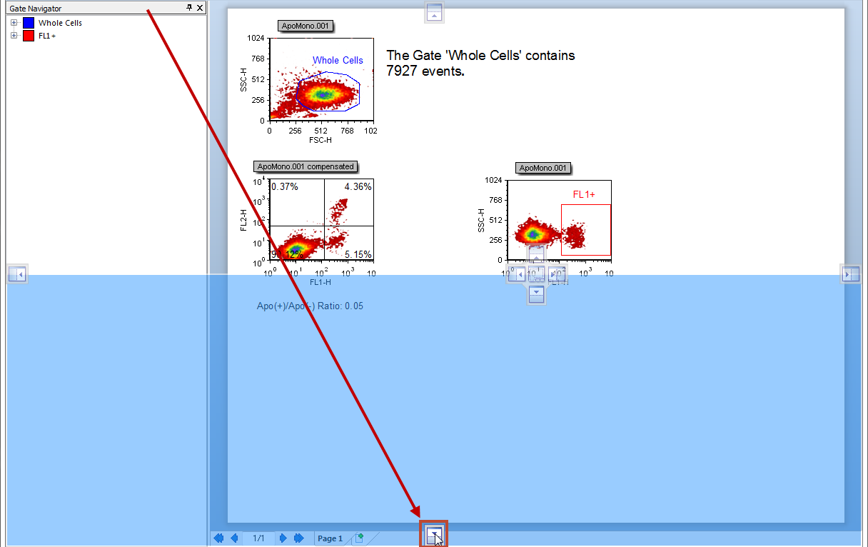 Figure T11.7  Bottom Docking Icon Arrow