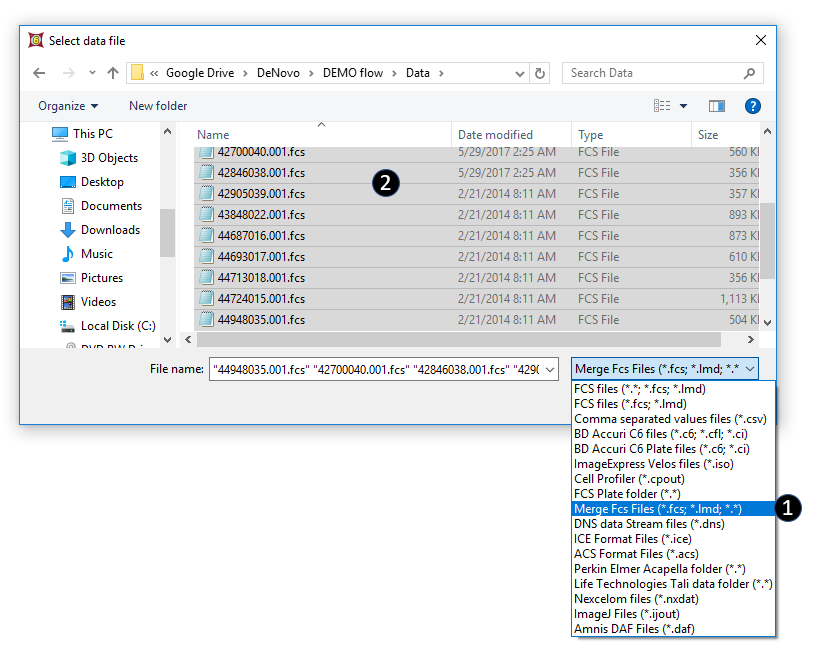 Figure 16.24 - The Standard Open Data dialog