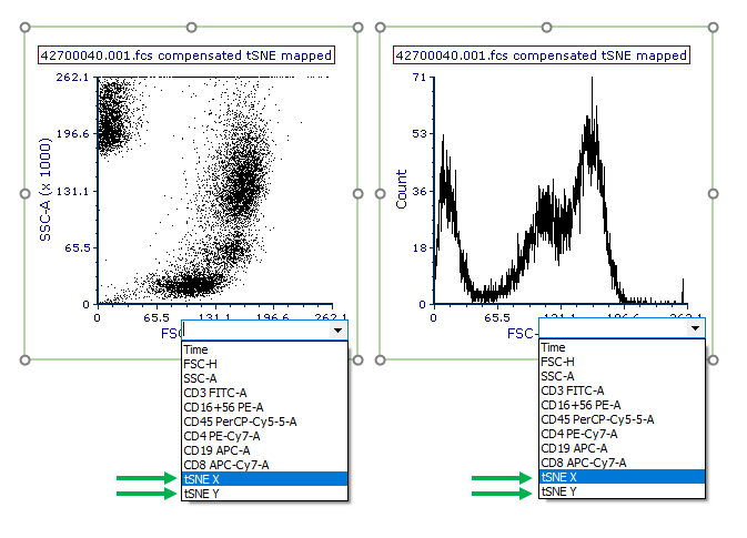 Figure 29.65 tSNE parameters can be accessed as standard parameters.
