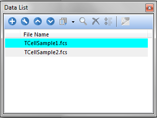 Figure T9.5  Data List with Two Files