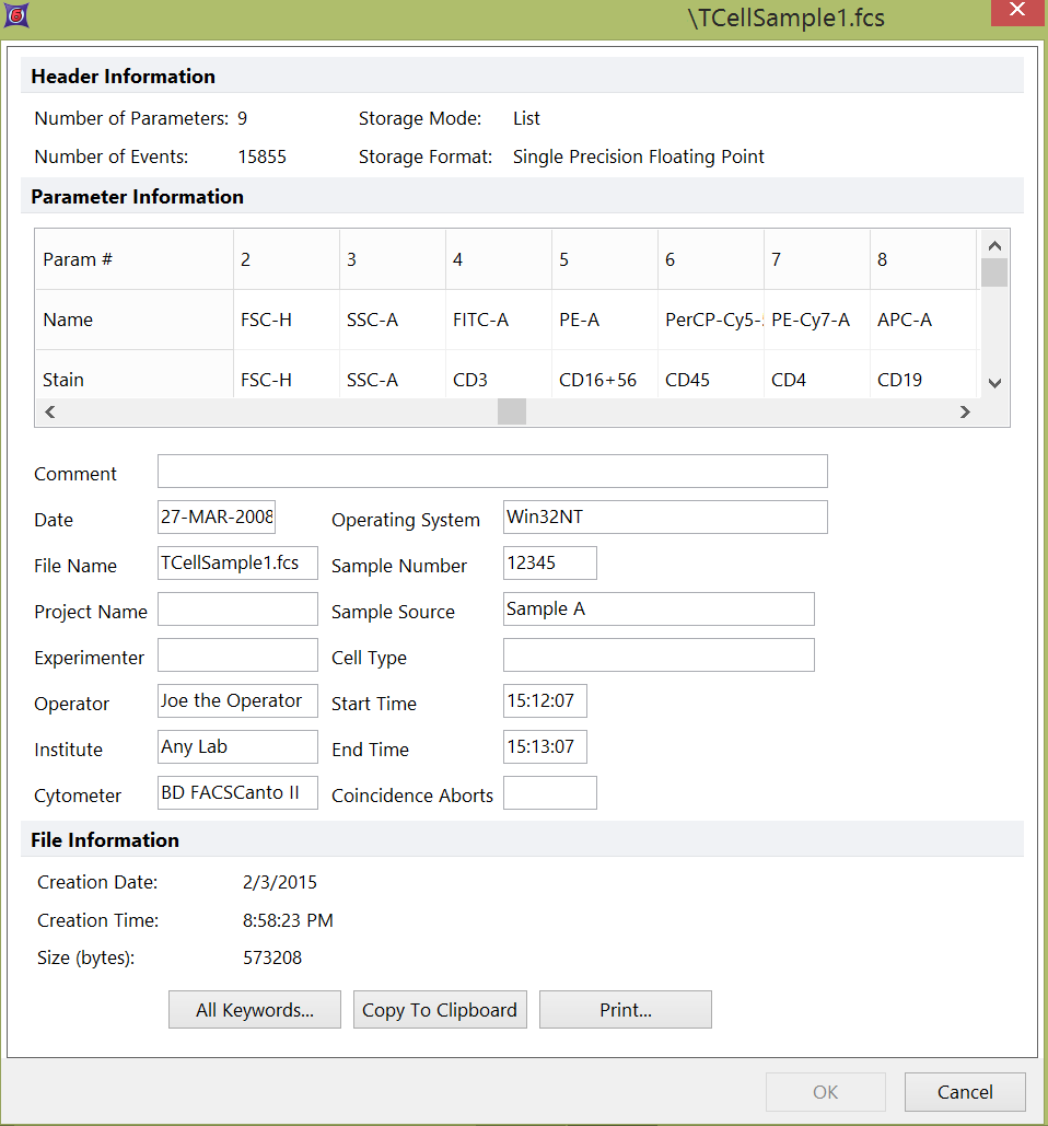 Figure 17.1  View Header window