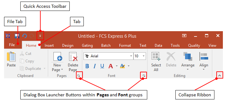 Figure 3.5  The Ribbon
