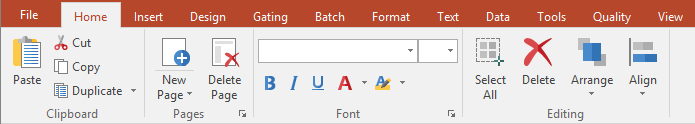 Figure 3.9  Home Tab