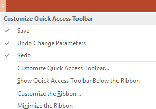 Figure 3.13  Customize Menu