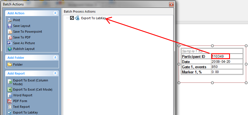 Figure T9.44 Dragging and dropping Tokens from the Table into the Batch Actions Window