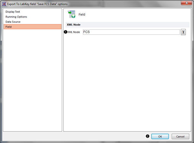 Figure T9.50 Entering text into the XML Node field