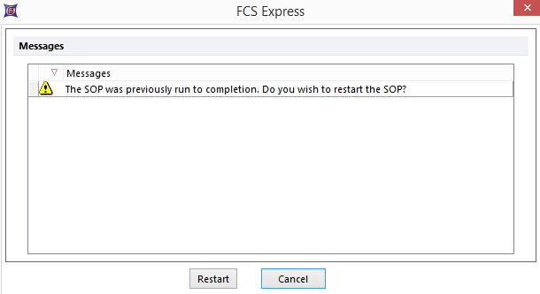 Figure 35.8 Run SOP Message