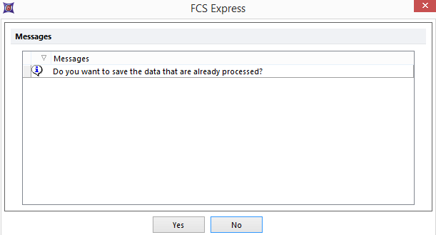 Figure 20.53 Cancelling a batch process will prompt you with "Do You Want To Save the Data That Has Already Been Processed?"