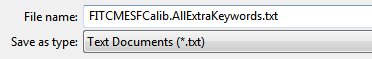 Figure T27.30  Saving the Keyword Text Document