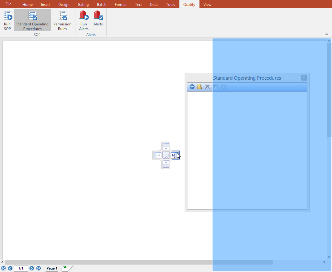 Figure 35.2 Docking SOP navigator
