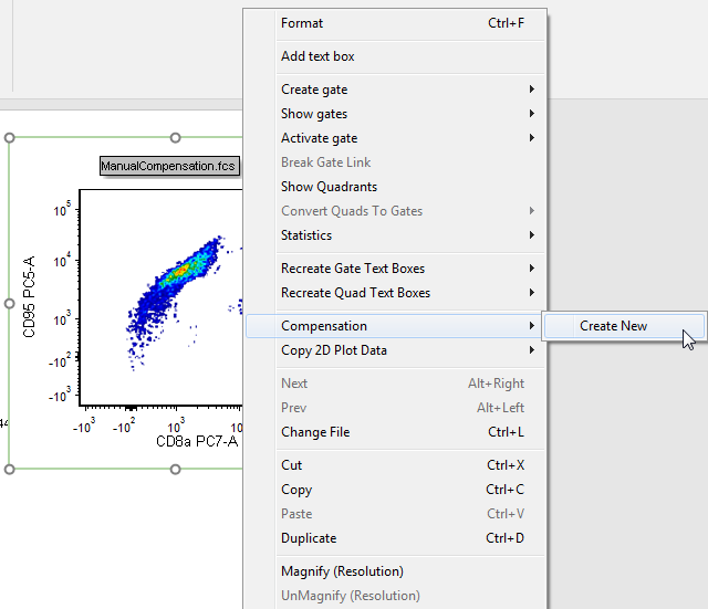 Figure T8.2  Selecting Create New Compensation