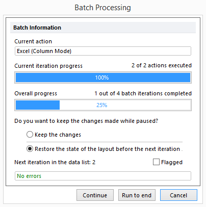 Figure T29.51  Status of the batch process (currently in progress)