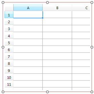 Figure T15.6  Empty Spreadsheet