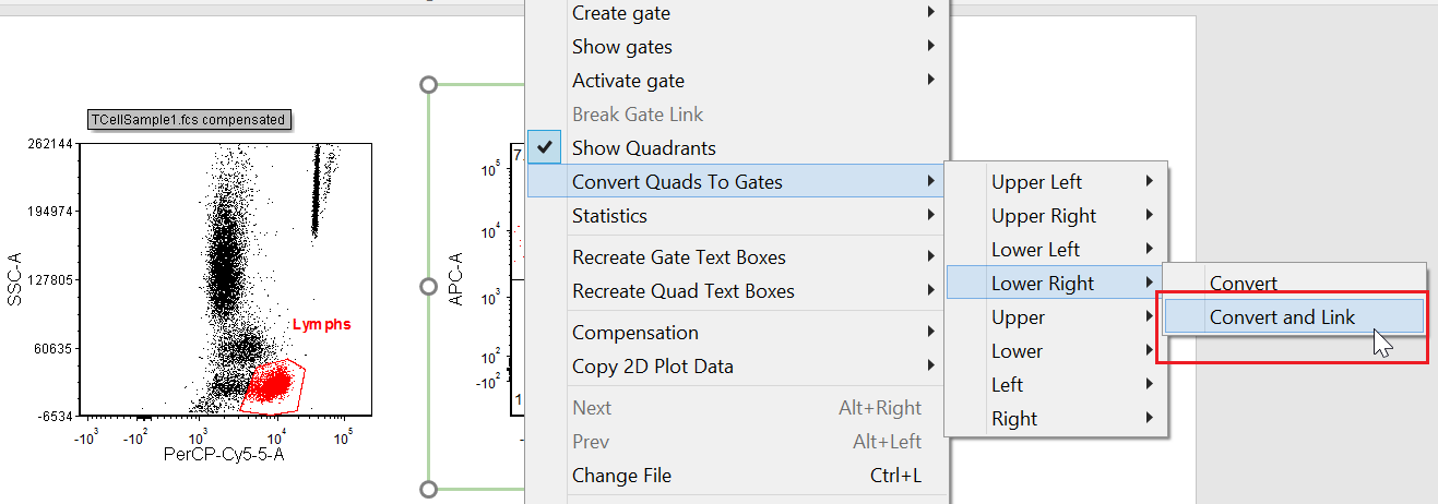 Figure T7.2  Converting and Linking the Lower Right Quadrant to a Gate