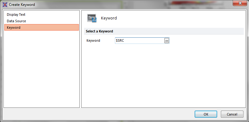 Figure T15.13  Create Keyword Dialog -- Keyword Category