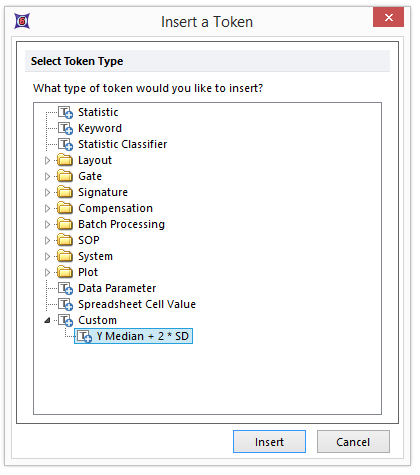 Figure T21.17  Choosing a Custom Token as a Threshold Value