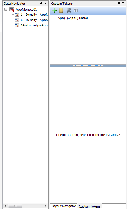 Figure T11.18  Custom Tokens and Layout Navigator Tabs
