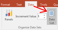 Figure T10.5  Selecting the Data List Command