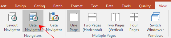 Figure T12.2  Selecting the Data Navigator Command