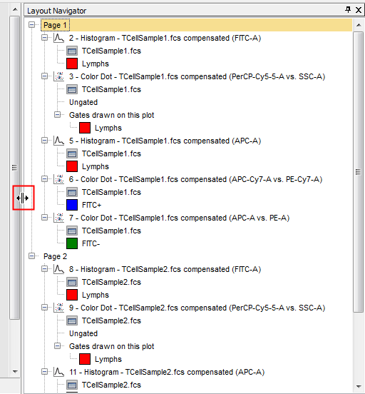 Figure T14.6  Docked Layout Navigator