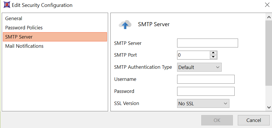 Figure 38.13 The SMTP Server Dialog