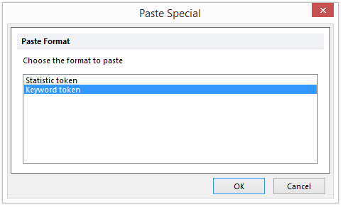 Figure T9.20B  Paste Special Dialog