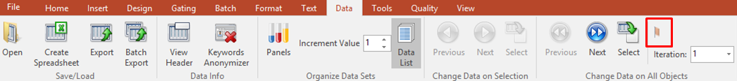 Figure 20.45 The Flag Iteration Tool Showing a Flagged Iteration.