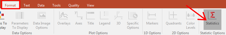 Figure T22.7  Selecting Format Statistics Command