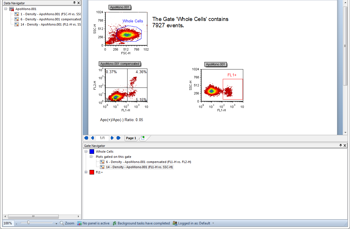 Figure T11.12  Layout with Gate Navigator and Data Navigator Docked