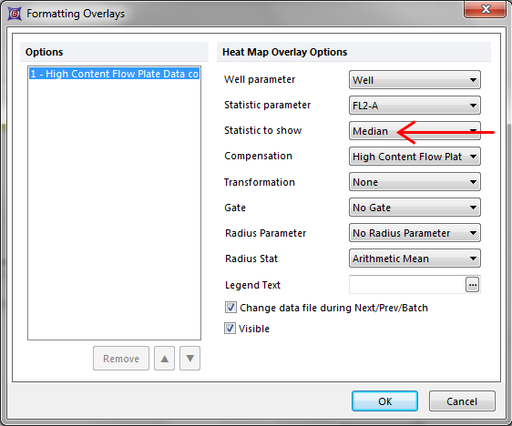 Figure T18.13b - Formatting Overlays window
